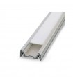 PROFILE LED PLAT 2000MM ALU BRUT 14,4MM - COLIS DE 10